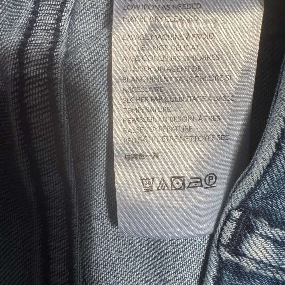 Pilcro and the Letterpress Button-Accent Blue Flare Jeans - Picture 10 of 11